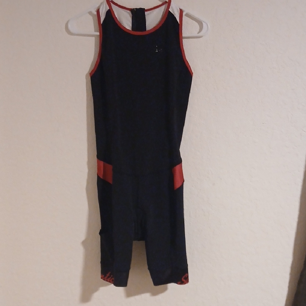Santic Triathlon Tri Suit NWOT Men's M Quick Dry Black, Red
